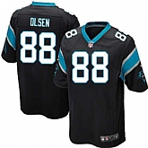 Nike Men & Women & Youth Panthers #88 Olsen Black Team Color Game Jersey,baseball caps,new era cap wholesale,wholesale hats